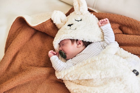 Jollein Wikkeldeken Bunny 100x105cm - Off-White