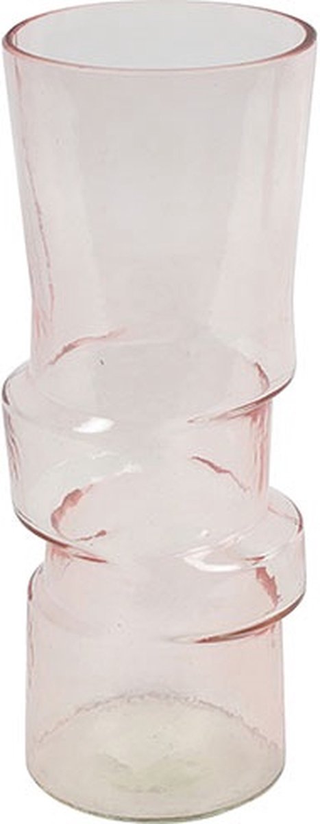 Countryfield Vaas Arabella glas L13,5B13,5H30CM roze