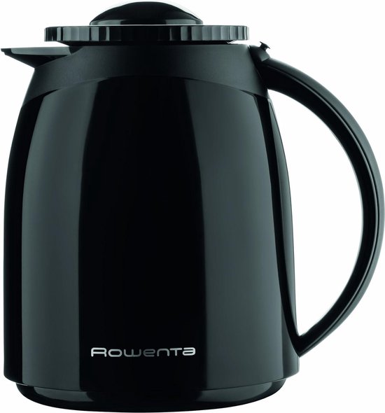 Rowenta Adagio CT3808 Cafetera De Goteo Con Jarra Térmica, 850 W, 1.25 Litros, Acero Inoxidable, Negro