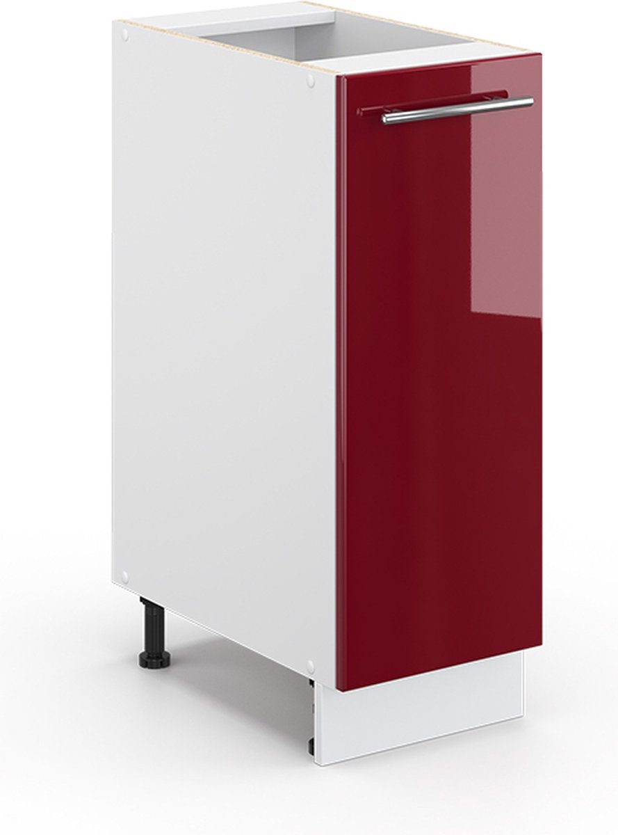Vicco Fame-Line Apotheekkast – 30 cm, WB Marmer Bordeauxrode hoogglans