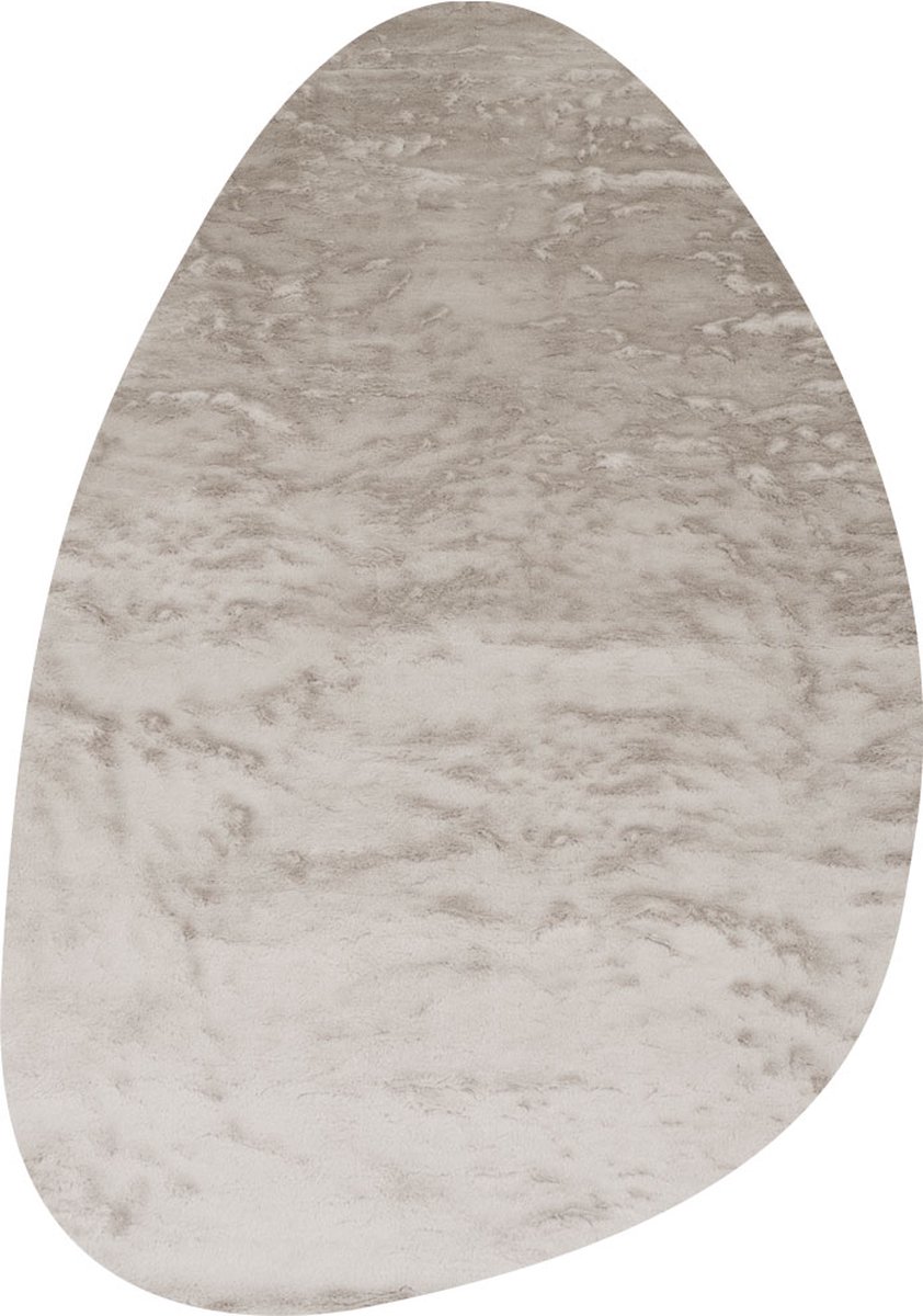 Vloerkleed Morbido Taupe 5529 - Kiezelvormig 200 x 280 cm - Extra Hoogpolig Fluffy Vloerkleed in Scandinavische / Hotel Chique Stijl