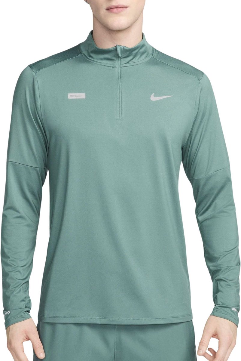 Nike Dri-FIT Element Flash Half-Zip Hardloopshirt Heren Groen