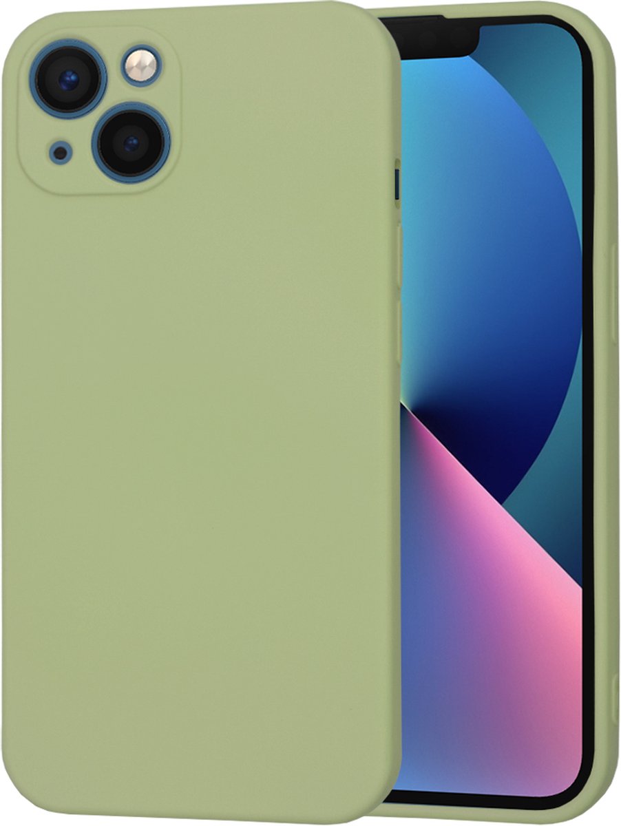 Techsuit Soft Flex Silicone Back Cover hoesje voor Apple iPhone 13 - Matcha