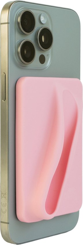 Lipglosshouder Telefoonhoesje, Siliconen Zelfklevende Kaarthouder voor Telefoonhoesje met Lipglosshouder, Schattig Portemonnee & Gloss of Lipbalm Houder, voor Alle Smartphones, Rood, M, Modern design