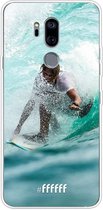 LG G7 ThinQ Hoesje Transparant TPU Case - Boy Surfing #ffffff