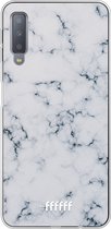 Samsung Galaxy A7 (2018) Hoesje Transparant TPU Case - Classic Marble #ffffff