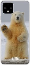 Google Pixel 4 Hoesje Transparant TPU Case - Polar Bear #ffffff