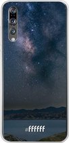 Huawei P20 Pro Hoesje Transparant TPU Case - Landscape Milky Way #ffffff