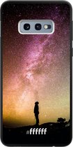 Samsung Galaxy S10e Hoesje TPU Case - Watching the Stars #ffffff