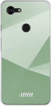 Google Pixel 3 XL Hoesje Transparant TPU Case - Fresh Geometric #ffffff