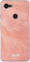 Google Pixel 3 XL Hoesje Transparant TPU Case - Sandy Pink #ffffff