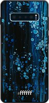 Samsung Galaxy S10 Plus Hoesje TPU Case - Bubbling Blues #ffffff