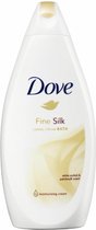 Dove Fine Silk Caring Cream Bath Women - 750 ml - Badschuim