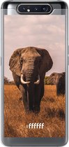 Samsung Galaxy A80 Hoesje Transparant TPU Case - Elephants #ffffff