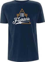 Foo Fighters Heren Tshirt -M- Triangle Blauw