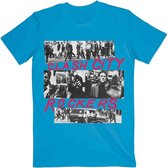 The Clash Heren Tshirt -XL- City Rockers Blauw