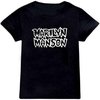 Marilyn Manson - Classic Logo Kinder T-shirt - Kids tm 14 jaar - Zwart