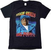 Biggie Smalls Heren Tshirt -2XL- Poppa Zwart