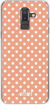 Samsung Galaxy J8 (2018) Hoesje Transparant TPU Case - Peachy Dots #ffffff