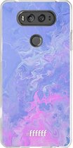 LG V20 Hoesje Transparant TPU Case - Purple and Pink Water #ffffff