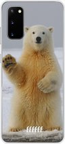 Samsung Galaxy S20 Hoesje Transparant TPU Case - Polar Bear #ffffff