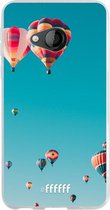 HTC U Play Hoesje Transparant TPU Case - Air Balloons #ffffff