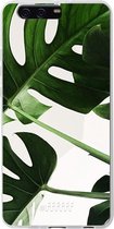 Huawei P10 Plus Hoesje Transparant TPU Case - Tropical Plants #ffffff