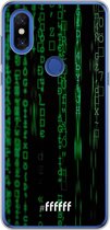 Xiaomi Mi Mix 3 Hoesje Transparant TPU Case - Hacking The Matrix #ffffff