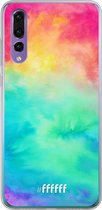 Huawei P30 Hoesje Transparant TPU Case - Rainbow Tie Dye #ffffff