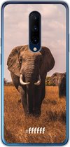 OnePlus 7 Pro Hoesje Transparant TPU Case - Elephants #ffffff