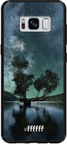 Samsung Galaxy S8 Hoesje TPU Case - Space tree #ffffff