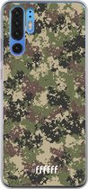 Huawei P30 Pro Hoesje Transparant TPU Case - Digital Camouflage #ffffff