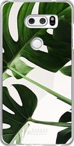 LG V30 (2017) Hoesje Transparant TPU Case - Tropical Plants #ffffff