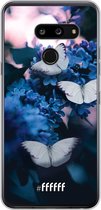 LG G8 ThinQ Hoesje Transparant TPU Case - Blooming Butterflies #ffffff