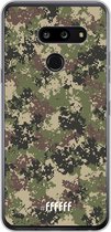 LG G8 ThinQ Hoesje Transparant TPU Case - Digital Camouflage #ffffff