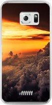 Samsung Galaxy S6 Edge Hoesje Transparant TPU Case - Sea of Clouds #ffffff