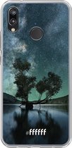 Huawei P20 Lite (2018) Hoesje Transparant TPU Case - Space tree #ffffff