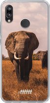 Huawei P20 Lite (2018) Hoesje Transparant TPU Case - Elephants #ffffff