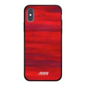 iPhone X Hoesje TPU Case - Scarlet Canvas #ffffff