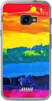 Samsung Galaxy Xcover 4 Hoesje Transparant TPU Case - Rainbow Canvas #ffffff