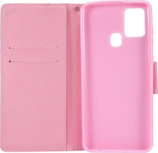 Shop4 - Samsung Galaxy A21s Hoesje - Wallet Case Kleurrijke Dromenvanger