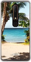 Nokia 6 (2018) Hoesje Transparant TPU Case - Coconut View #ffffff