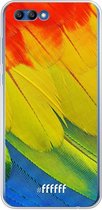 Honor 10 Hoesje Transparant TPU Case - Macaw Hues #ffffff