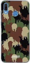 Honor Play Hoesje Transparant TPU Case - Graffiti Camouflage #ffffff