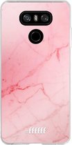 LG G6 Hoesje Transparant TPU Case - Coral Marble #ffffff