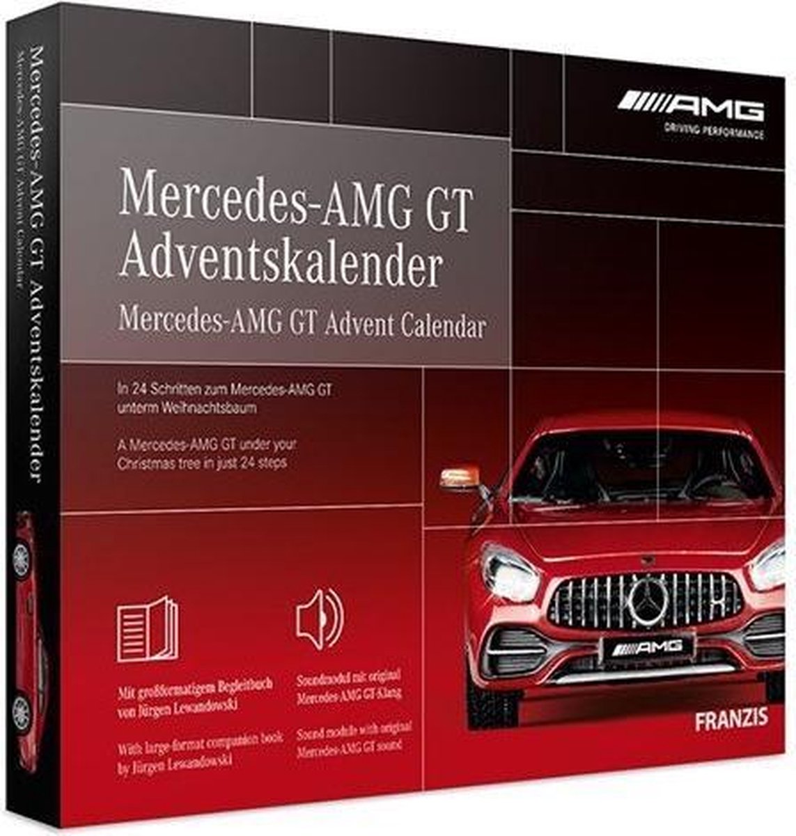 Bol Com Franzis Adventkalender Mercedes Amg Gt Rood 24 Delig