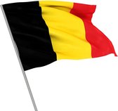 Drapeau Folat België 150 X 100 Polyester Zwart/ jaune / rouge