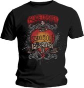 Alice Cooper Heren Tshirt -2XL- Schools Out Dagger Zwart