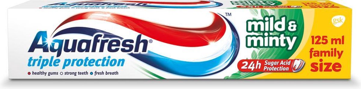 Aquafresh - Triple Protection Mild And Minty Toothpaste Toothpaste 125Ml