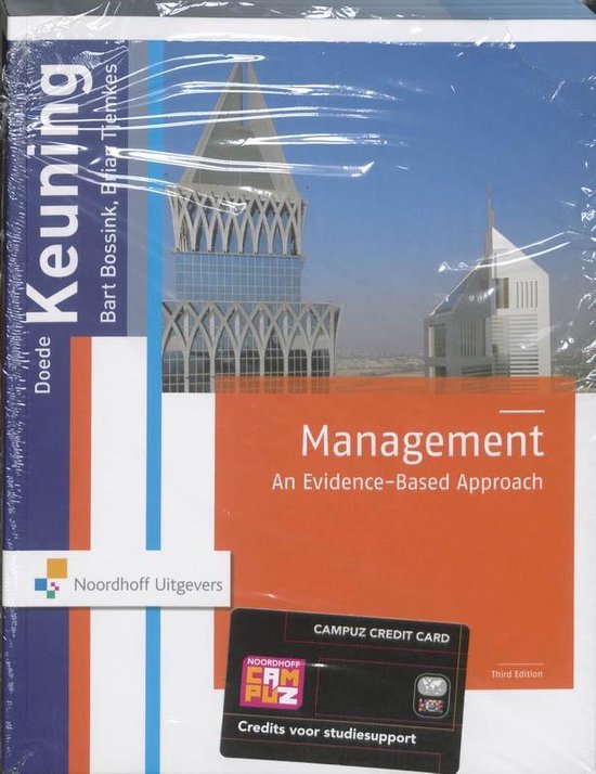 Cover van het boek 'Management an evidence-based approach / 11 / druk 3' van  Keuning